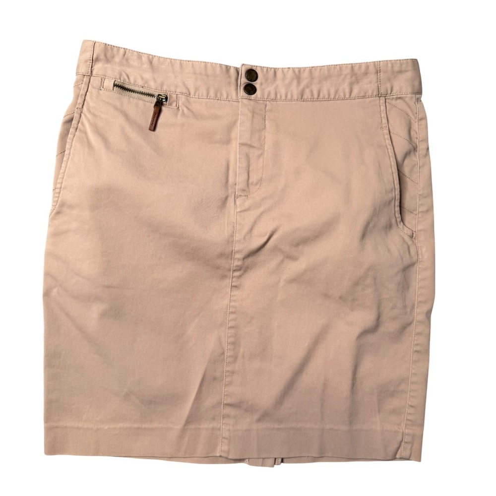 Ralph Lauren Womens Utility Short Pencil Skirt‎ Size 8 Preppy Minimalist Zipper